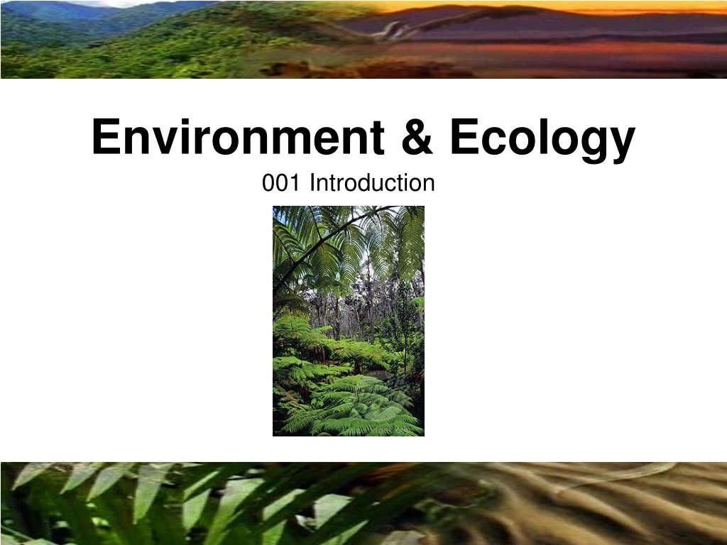 environment ecology