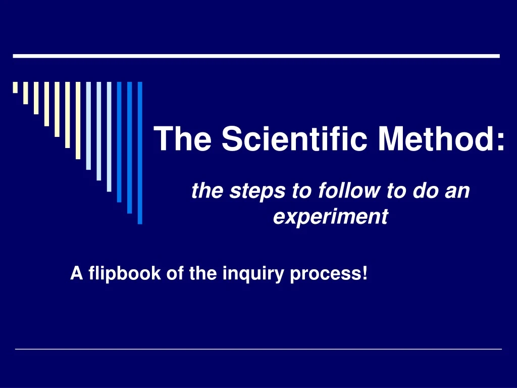 the scientific method