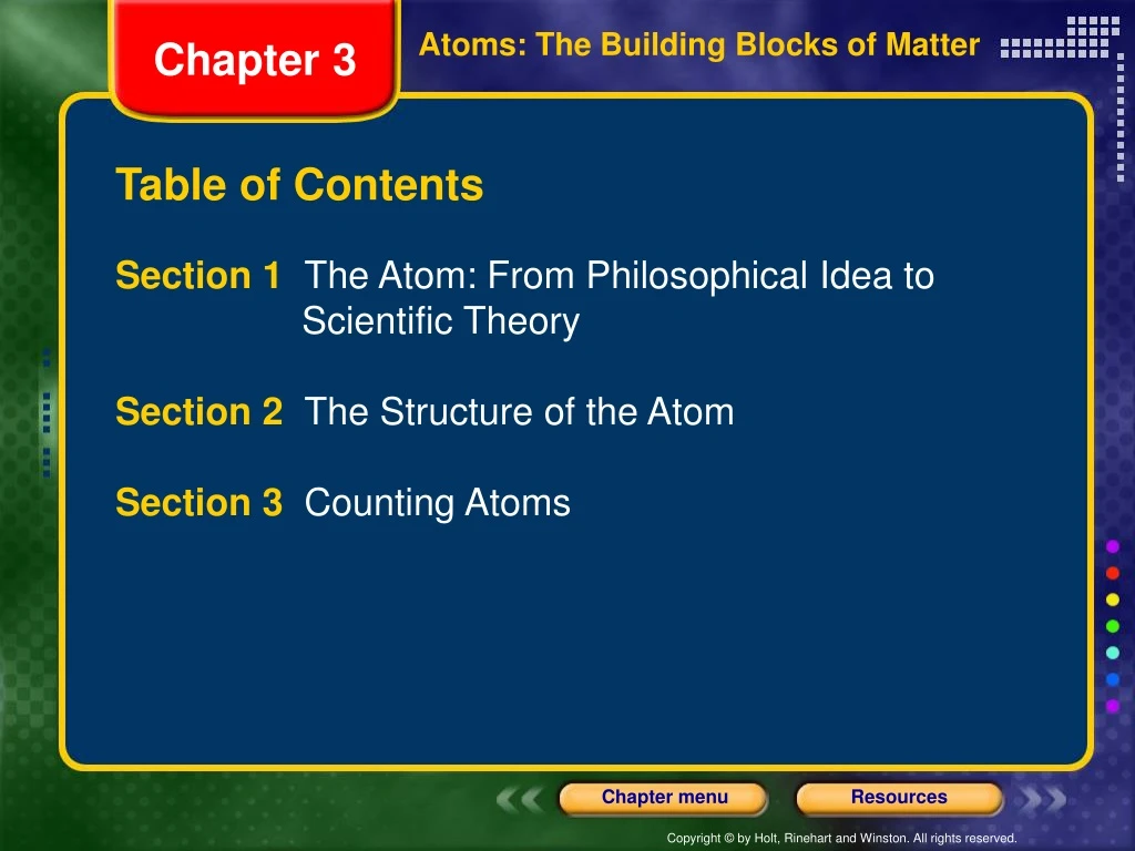 atoms the building blocks of matter