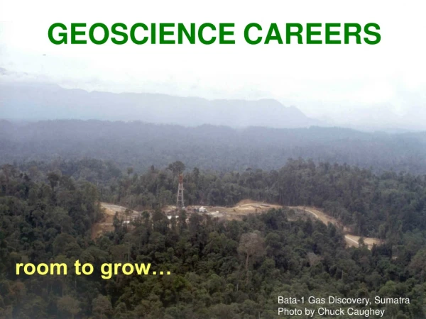 GEOSCIENCE CAREERS