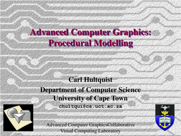 Advanced Computer Graphics: Procedural Modelling