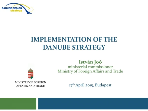 implementation of the Danube strategy