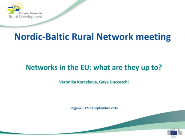 Nordic-Baltic Rural Network meeting