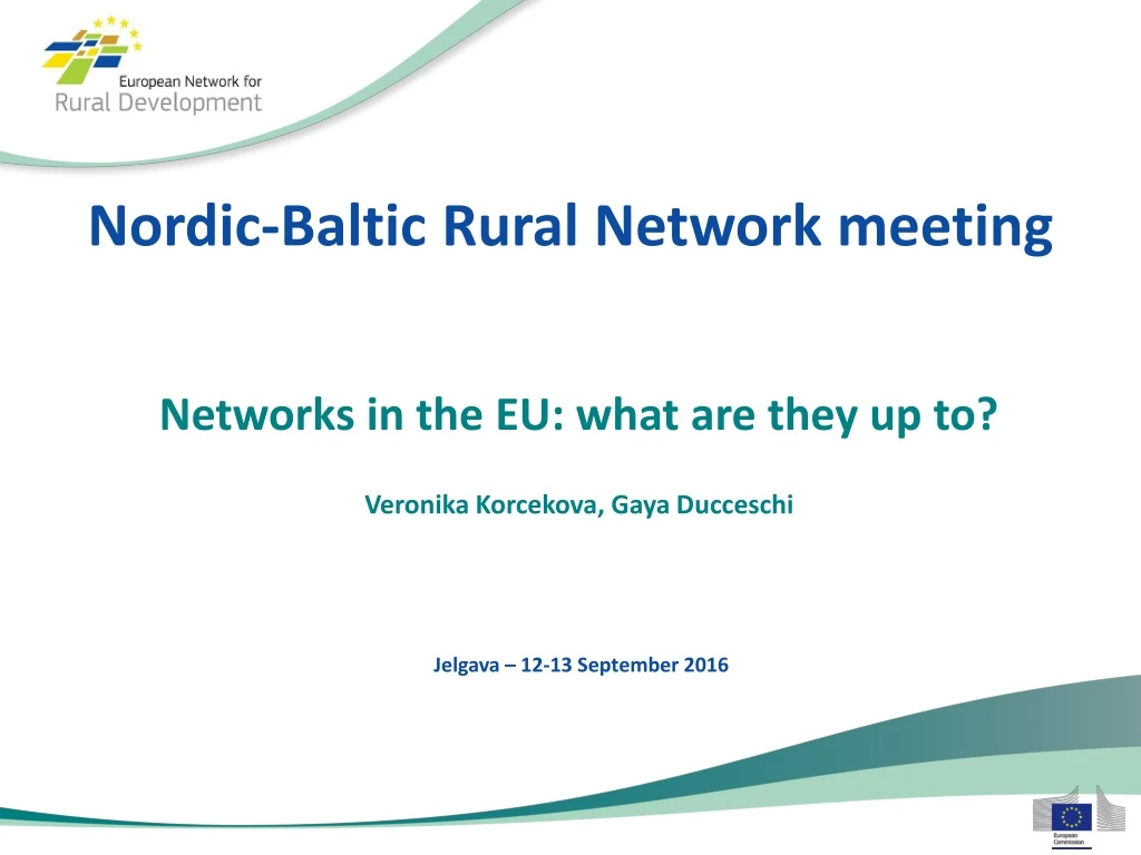 nordic baltic rural network meeting