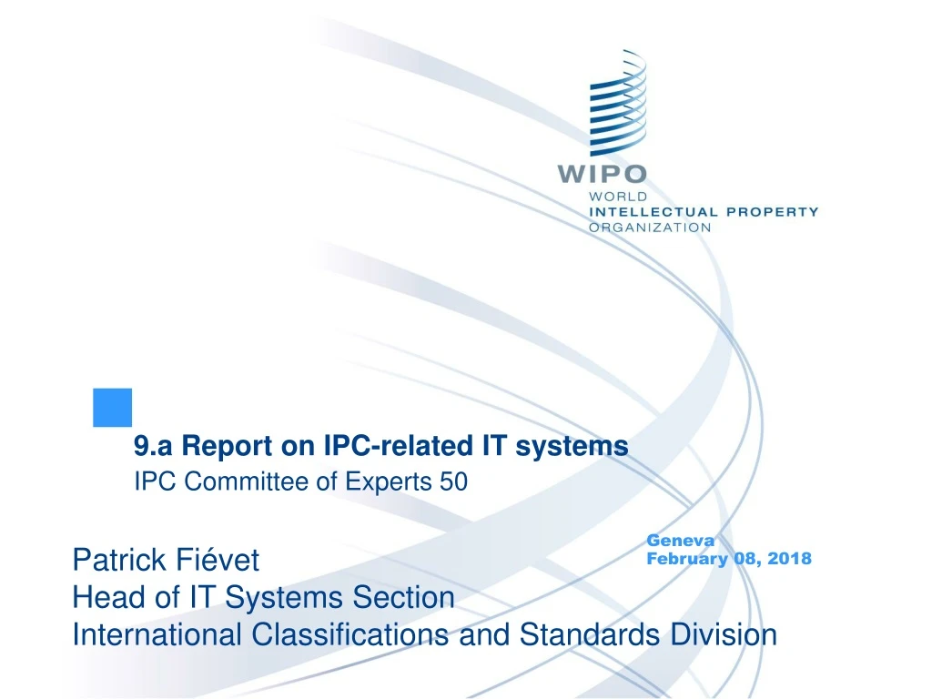 9 a report on ipc related it systems ipc committee of experts 50
