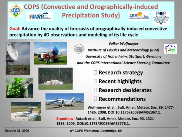 COPS ( Convective and  Orographically- induced Precipitation  Study)