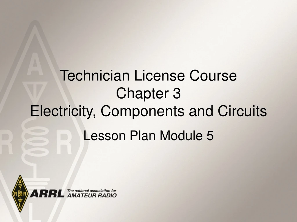 technician license course chapter 3 electricity