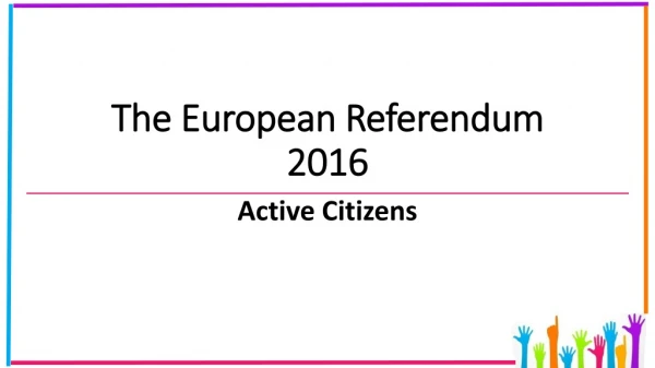 The European Referendum 2016