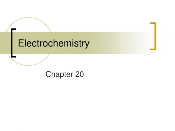 Electrochemistry