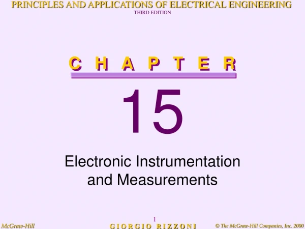 Electronic Instrumentation  and Measurements