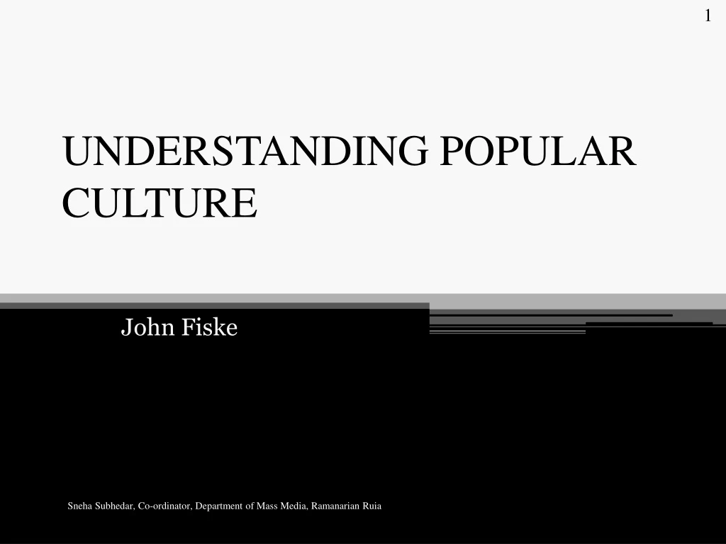 understanding popular culture