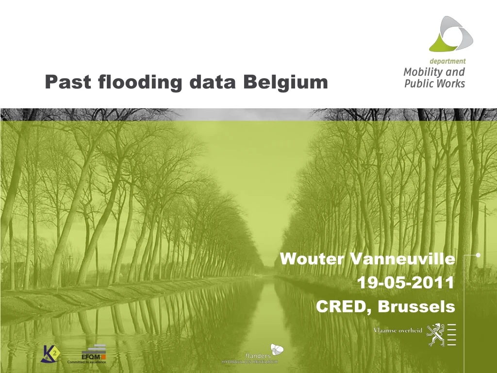 past flooding data belgium