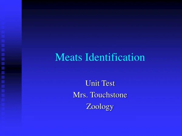 Meats Identification