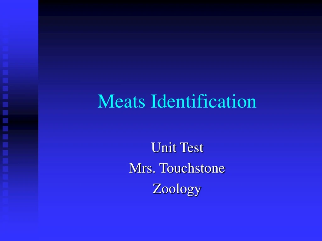 meats identification