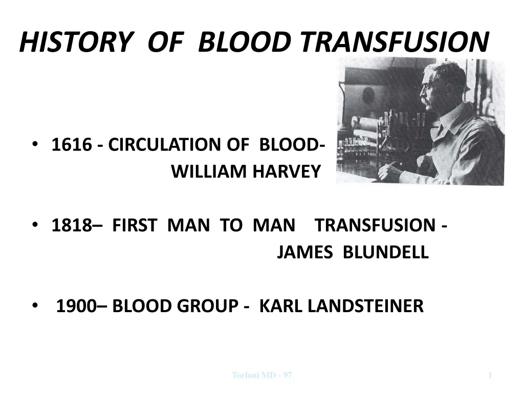 history of blood transfusion