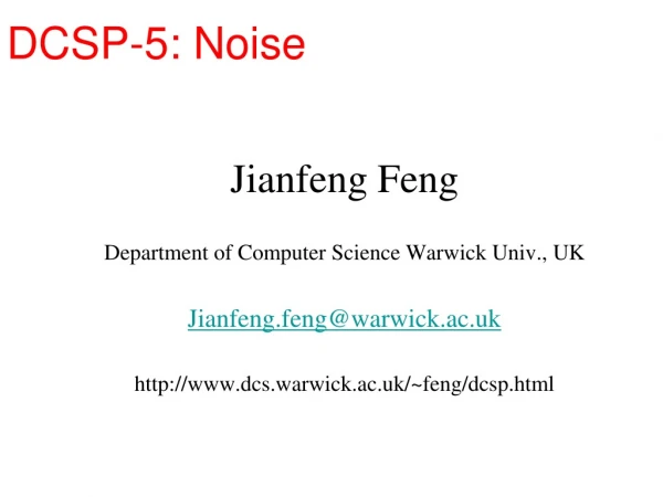 DCSP-5: Noise