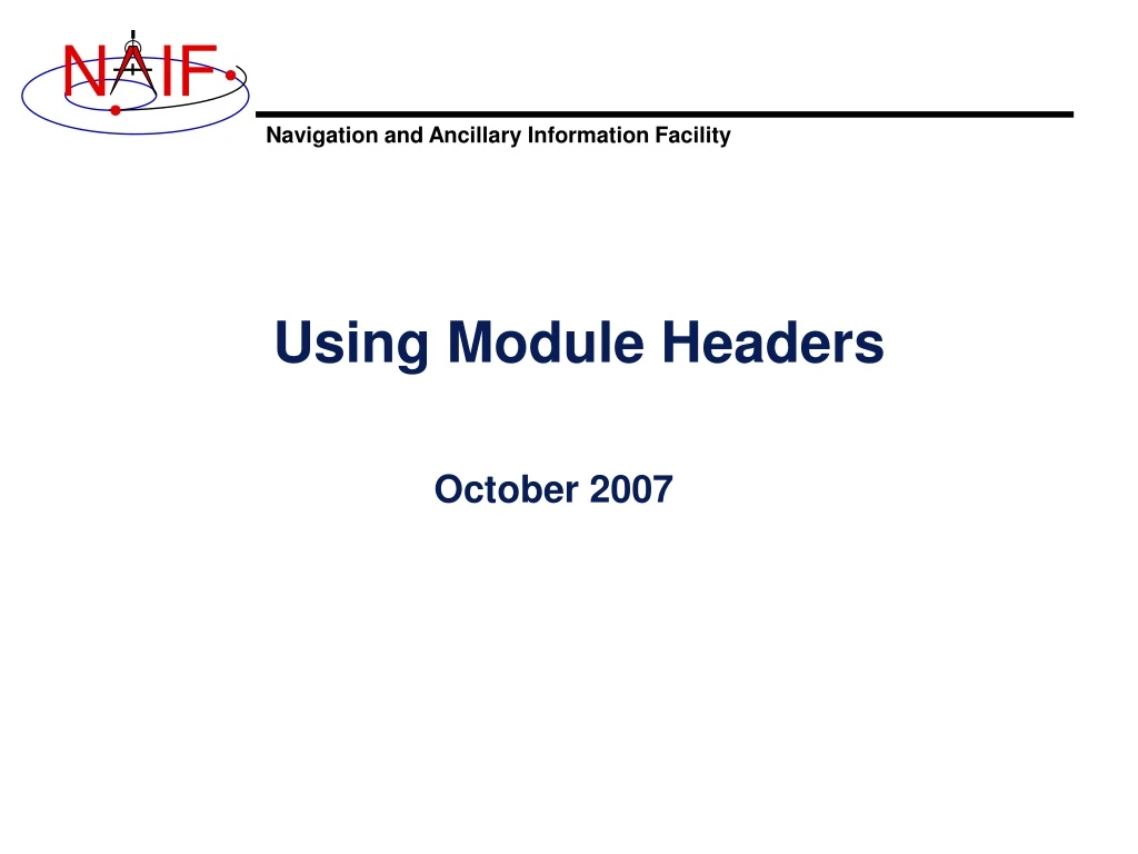 using module headers