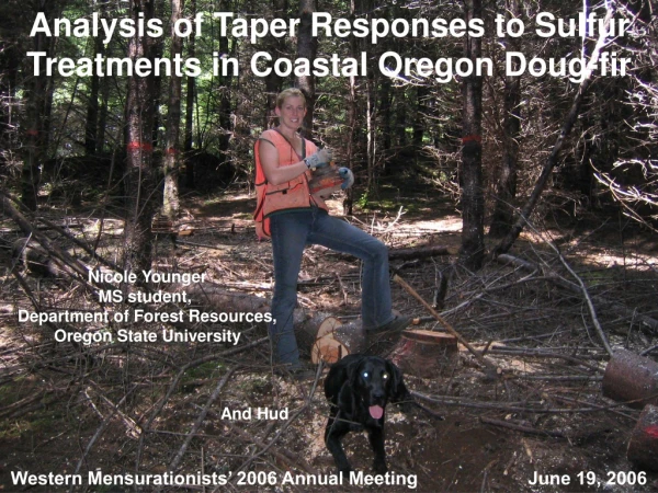 Analysis of Taper Responses to Sulfur Treatments in Coastal Oregon Doug-fir