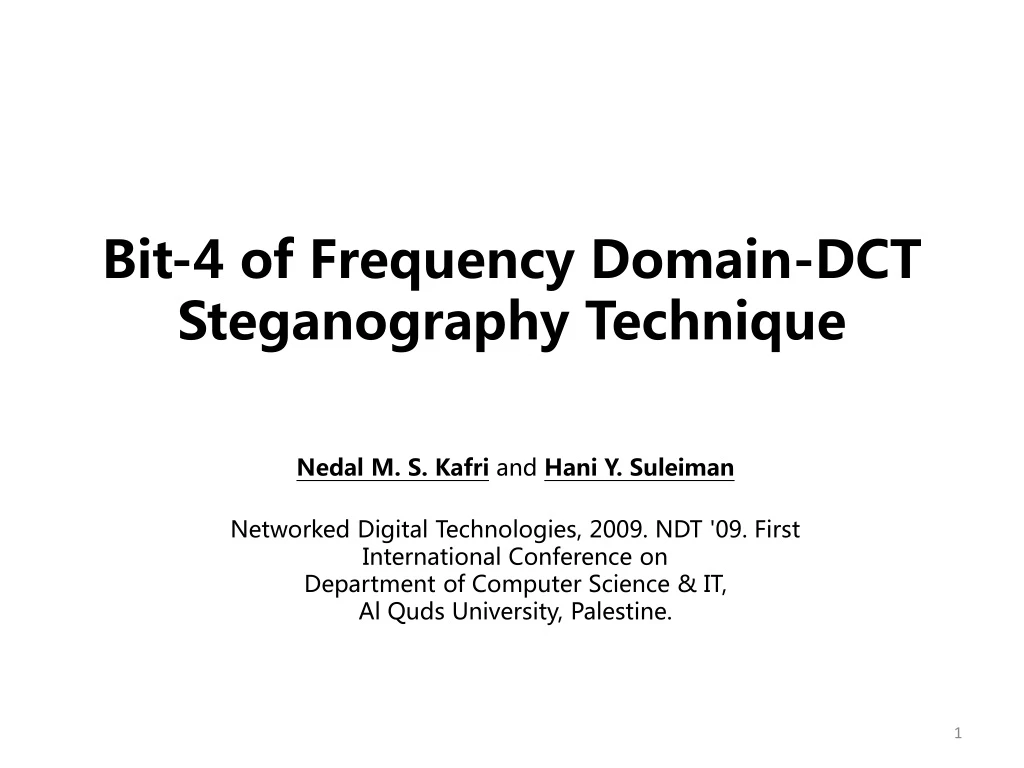 bit 4 of frequency domain dct steganography