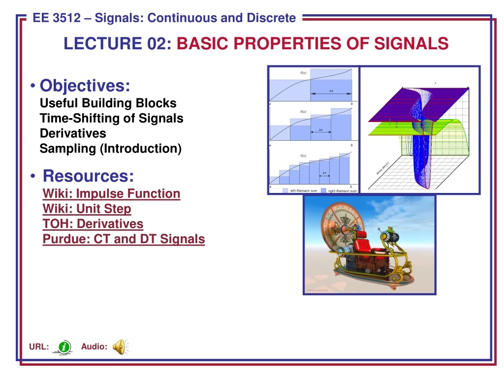 lecture 02 basic properties of signals