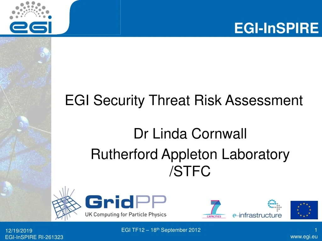 egi security threat risk assessment