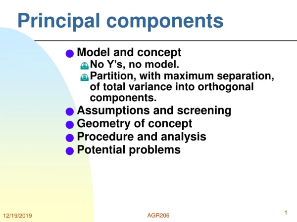 Principal components