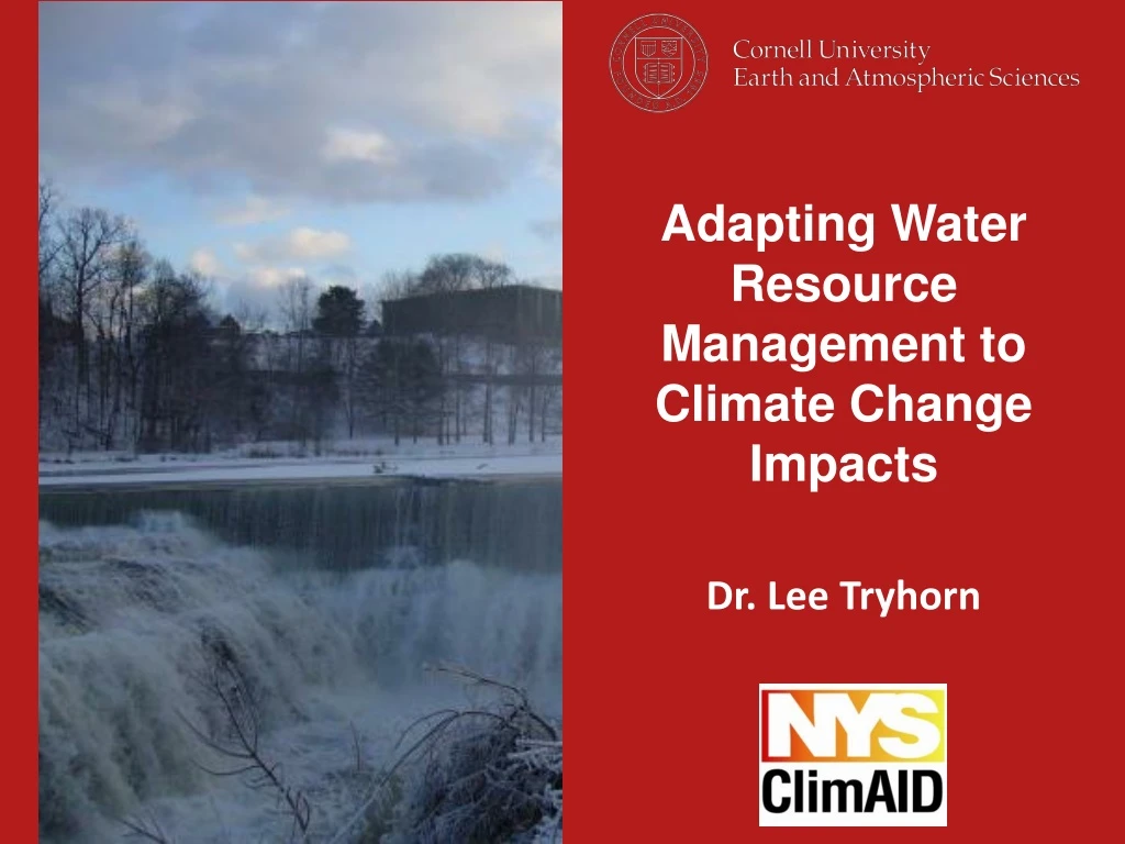 adapting water resource management to climate