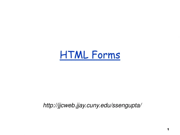 HTML Forms