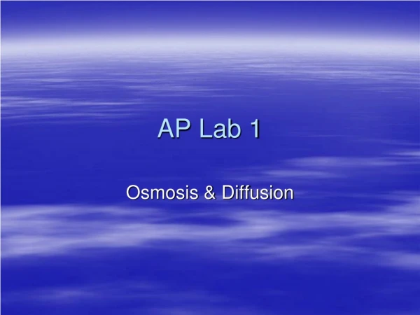 AP Lab 1