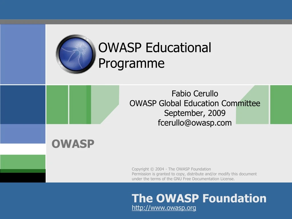 owasp educational programme