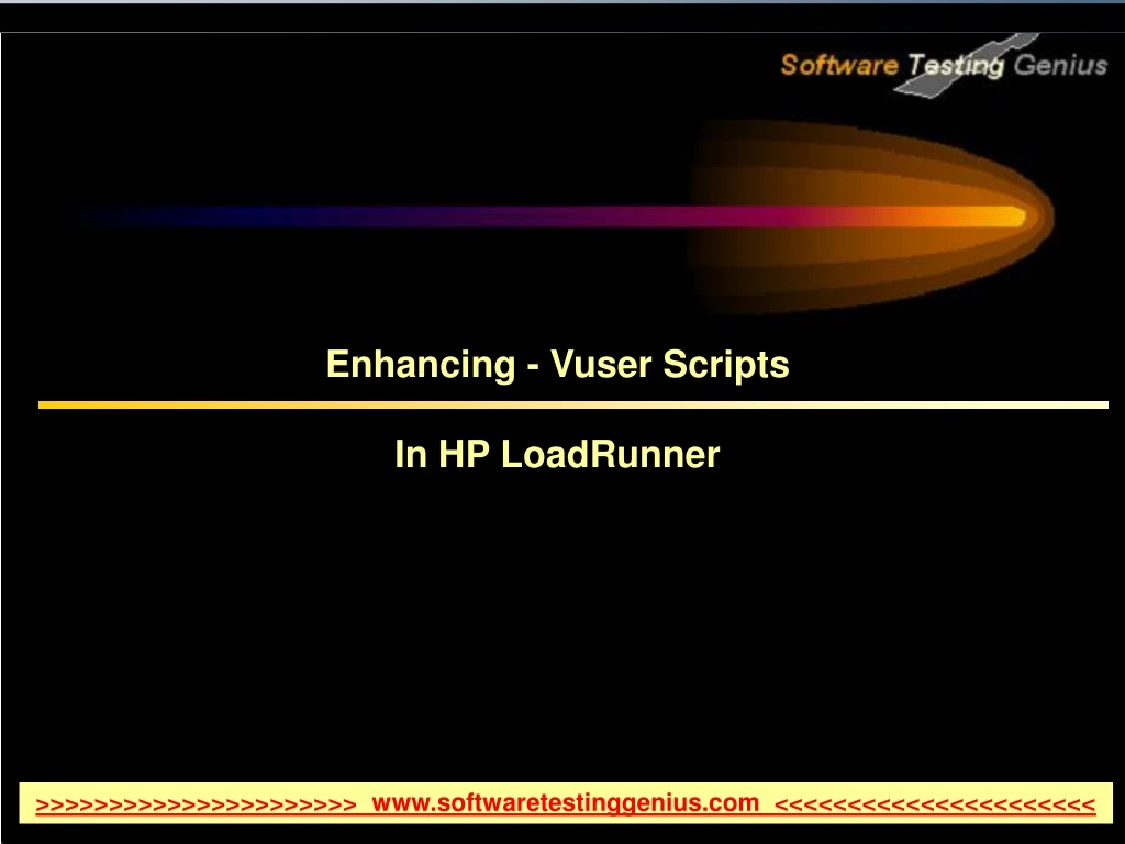 enhancing vuser scripts in hp loadrunner