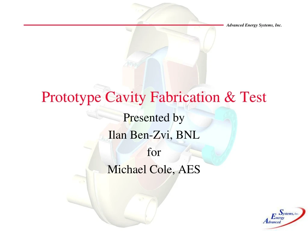 prototype cavity fabrication test