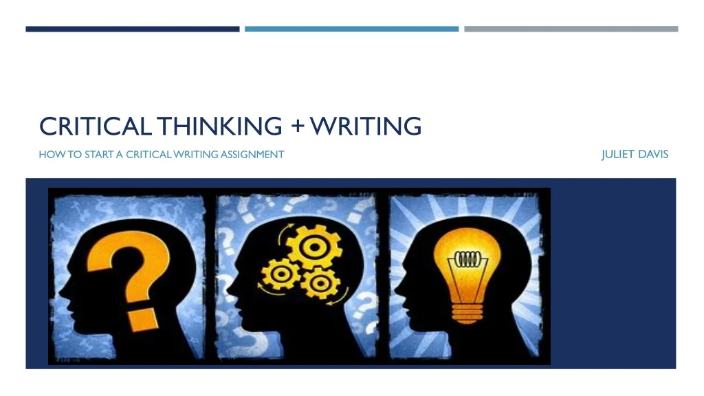 critical thinking writing