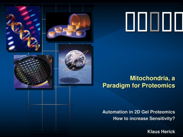 Mitochondria, a Paradigm for Proteomics