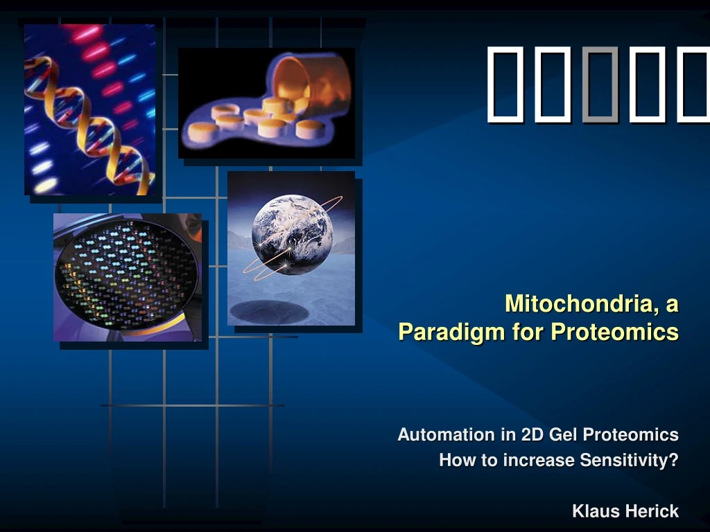 mitochondria a paradigm for proteomics