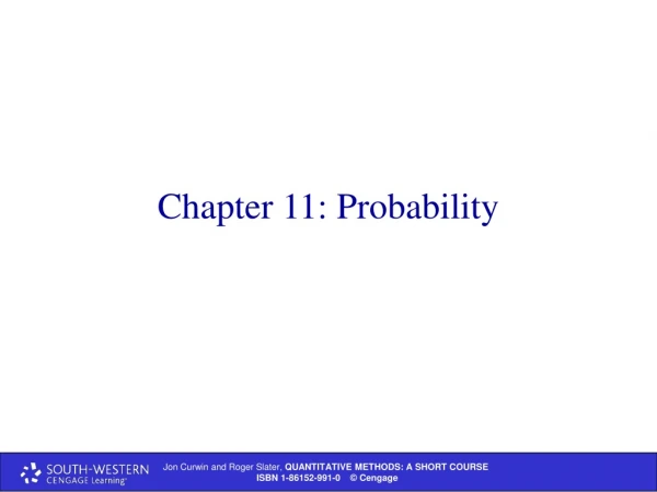 Chapter 11: Probability