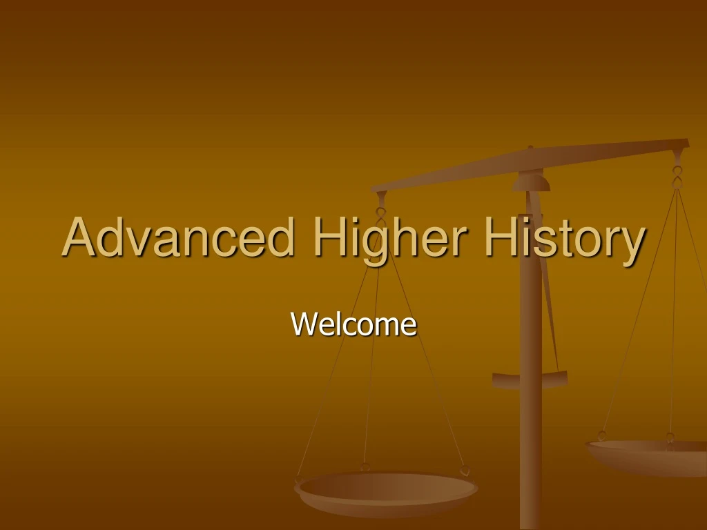 advanced higher history