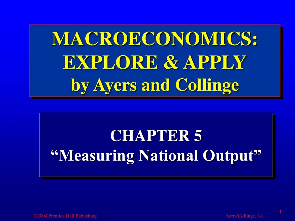 chapter 5 measuring national output