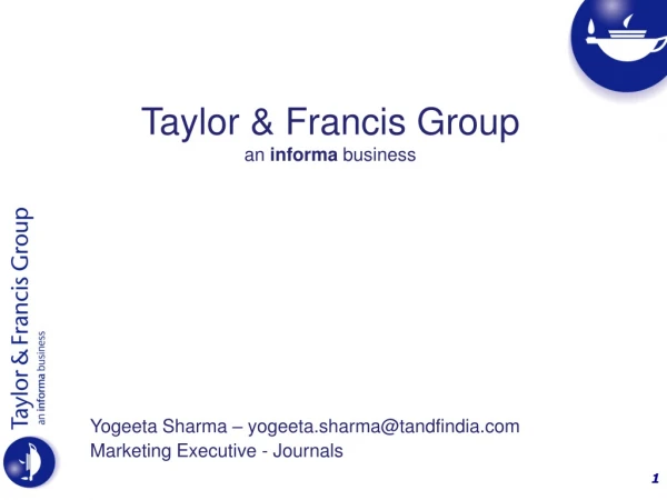 Taylor &amp; Francis Group an  informa  business
