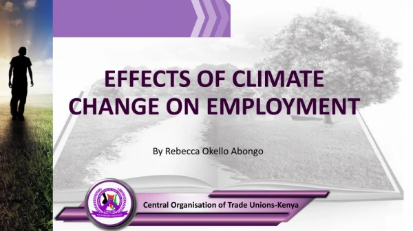 EFFECTS OF CLIMATE CHANGE ON EMPLOYMENT