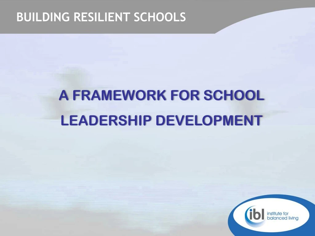 building resilient schools