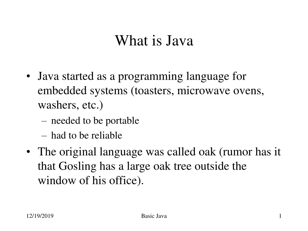 what is java