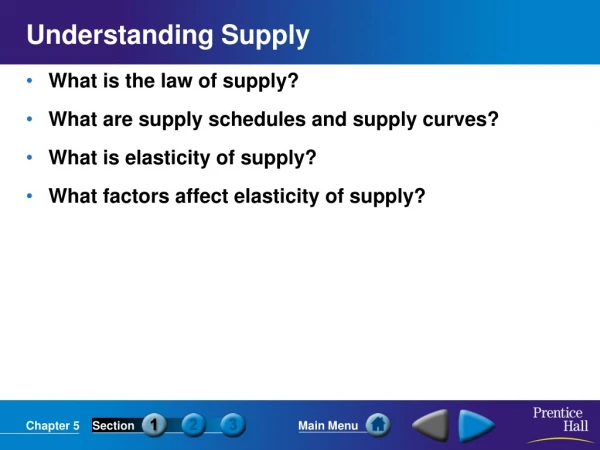 Understanding Supply