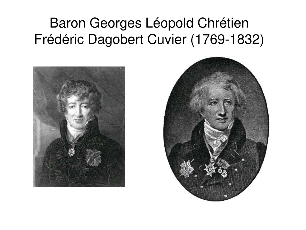 baron georges l opold chr tien fr d ric dagobert cuvier 1769 1832