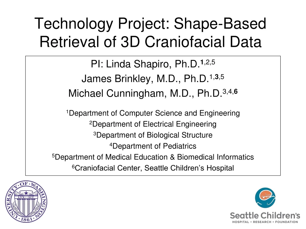 technology project shape based retrieval of 3d craniofacial data