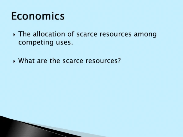 Economics