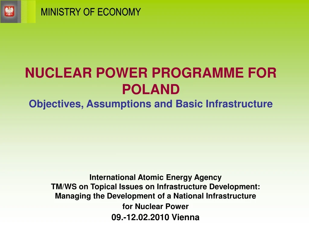 nuclear power programme for poland objectives assumptions and basic infrastructure