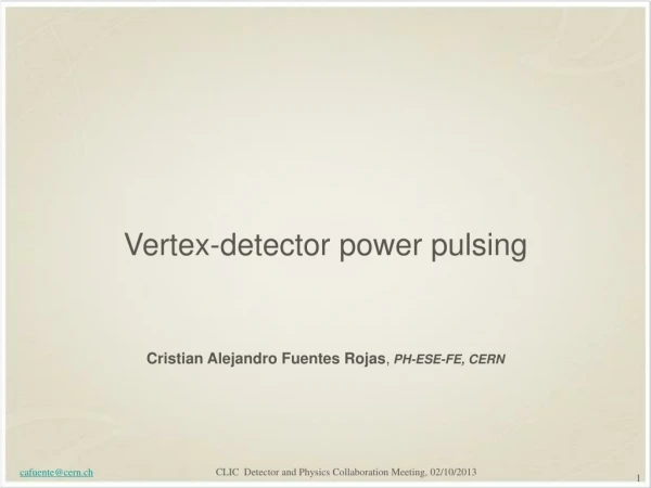 Vertex-detector power pulsing
