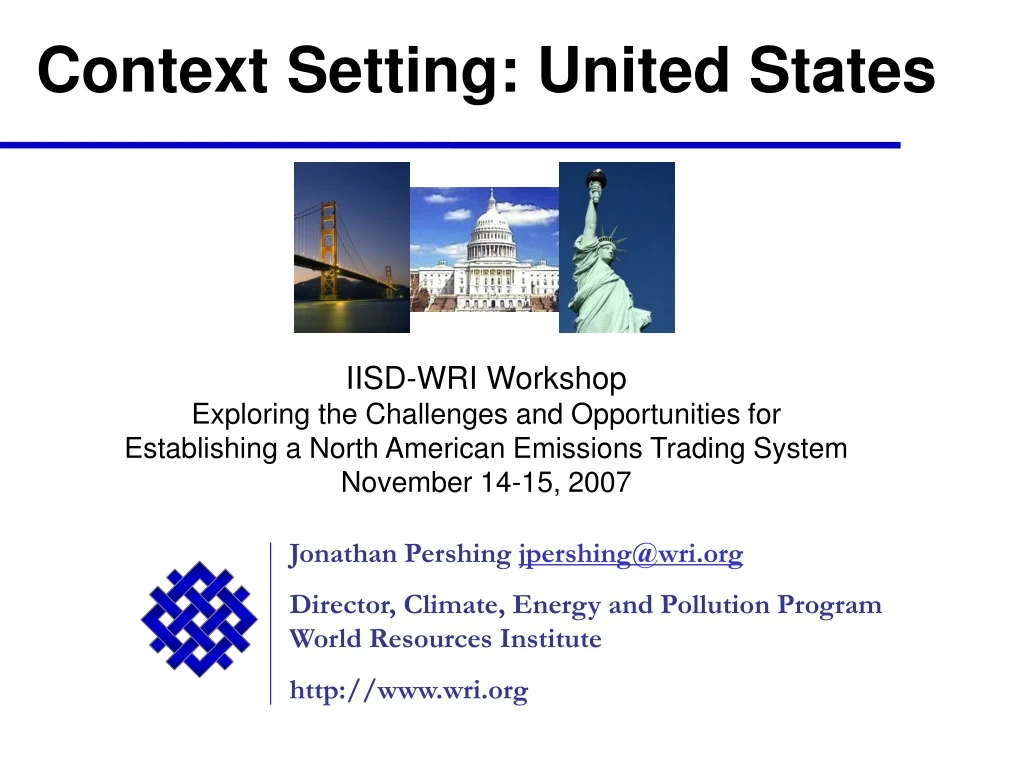 context setting united states iisd wri workshop