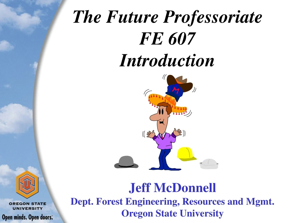 the future professoriate fe 607 introduction